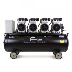Compresor de aer Profesional fara ulei 8 bari 1250l/min 200L 4 compresoare B-SLSG-OF200L