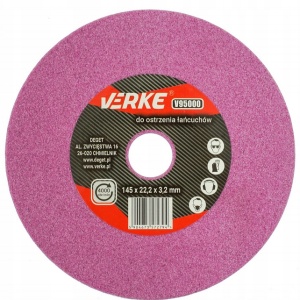 Disc abraziv pentru masina de ascutit lanturi , grosime 3.2x22.2x145 mm V95000