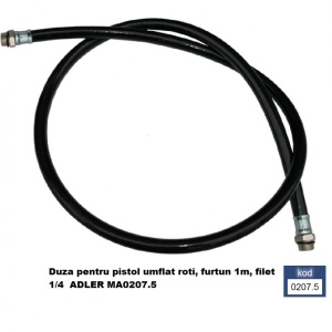 Furtun pentru pistol umflat roti, filet exterior de 1/4 ADLER MA0207.7