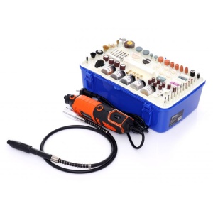 Mini freza electrica 230V 270W 218 piese 35000 rpm KD10751 Kraftdele