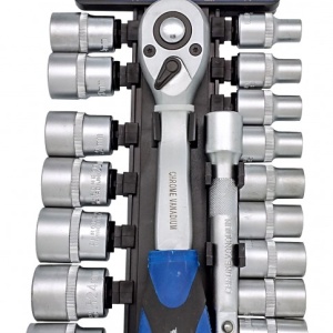 Set de chei tubulare cu clichet 21 elem. 1/2" 8-30mm ADLER MA3553.5