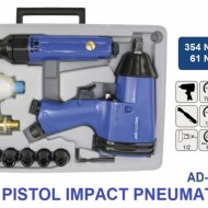 SET Pistol Impact + cheie pneumatic 354 Nm 6.3 bari 1/2" ADLER AD-005Z