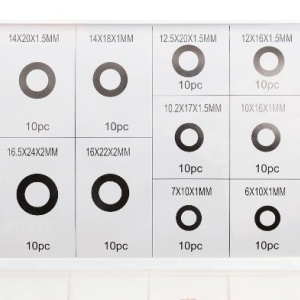 Set saibe din cupru diferite dimensiuni 150 elemente KraftDele KD10503