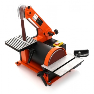 Slefuitor de banc cu panza verticala si disc 550W KraftDele KD1731
