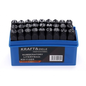 Trusa de poansoane cu litere A-Z dimensiune 8mm KD11205 KraftDele