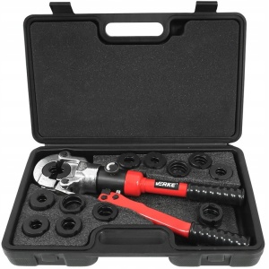Cleste hidraulic de sertirizare tevi tip V U TH forta 6T 13-32 mm