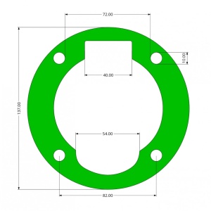 Garnitura cap compresor piston 95mm median SPC0105