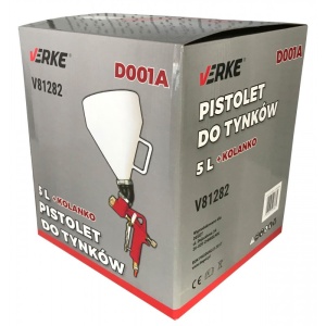 Pistol pneumatic pentru tencuiala, glet, vopsea 5L VERKE V81282