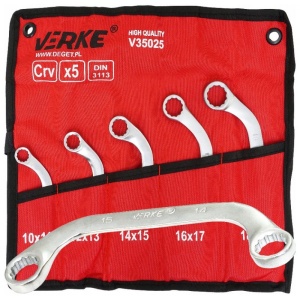 Set chei tip C pentru desfacere alternator 5 elemente VERKE V35025