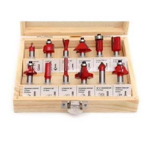 Set de 12 freze pentru lemn diferite profile KraftDele KD10282 8mm