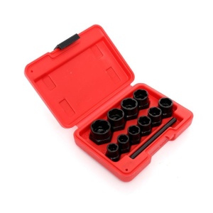 Set extractoare pentru suruburi rupte 10 elemente KraftDele KD10270