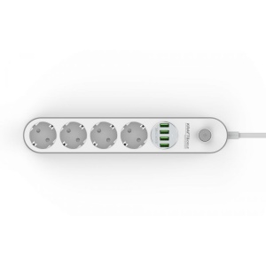 Cablu prelungitor 2m cu 4 prize si USB KD4030 Kraftdele