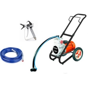 Pompa zugravit vopsit airless electrica cu piston 1.5kW KraftDele KD1745