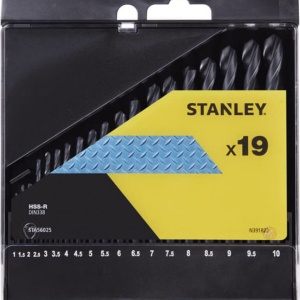 Set de burghiu HSS-R PENTRU METAL 19 BUC: 1-10 mm V STA56025-QZ STANLEY