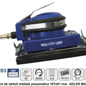 Masina de slefuit orbitala pneumatica 167x91 mm ADLER MA283