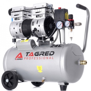 Compresor de aer profesional fara ulei 24L 8 bari 750W 180 l/min 60dB TA370