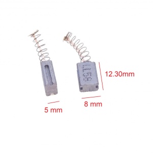Perii carbon 12.3x8x5mm motor electric 220V pentru polizor NR.1938