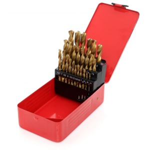 Set burghie metal in cutie metalica 29 de elemente 12.7mm KraftDele KD10344