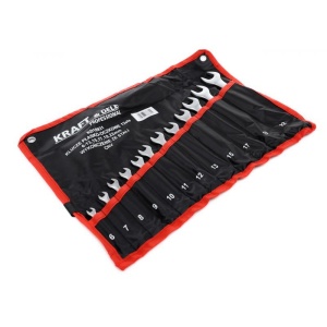 Set chei fixe + inelare combinate 12piese 6-22mm KraftDele KD10931