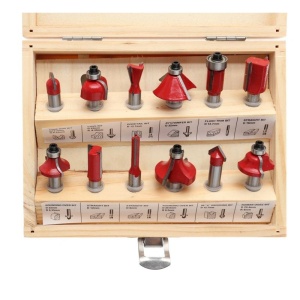 Set de 12 freze pentru lemn diferite profile KraftDele KD10282 8mm
