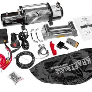 Troliu auto cu Telecomanda Radio 12V 12000LBS 5400kg KraftDele KD1565