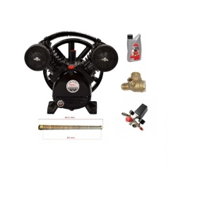 Cap compresor + ulei + presostat + supapa + teava 300L/min C1405