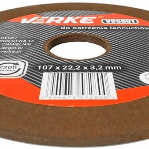 Disc abraziv pentru masina de ascutit lanturi , grosime 3.2x22.2x107 mm V95001