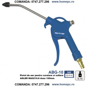 Pistol de aer pentru curatare si suflare ADLER MA0210.8 duza 100mm