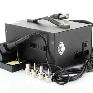 Statie de lipit cu aer cald si letcon 5 in 1 800W KraftDele KD856 TBC