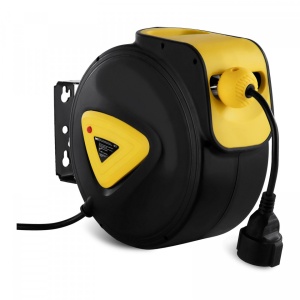 Tambur retractabil pentru cablu electric automat 10 m + 1,5 m PRO-E 10