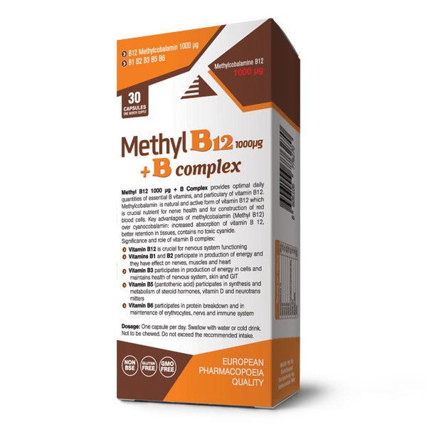 Methyl B12 1000 G B Complex   Methyl B12 1000 µg B Complex~1426 