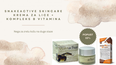 SNAKEACTIVE SKINCARE krema za lice + kompleks B vitamina