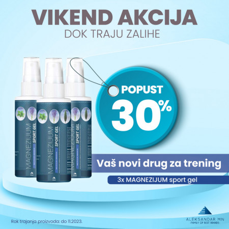 MAGNEZIJUM SPORT GEL 2+1 GRATIS
