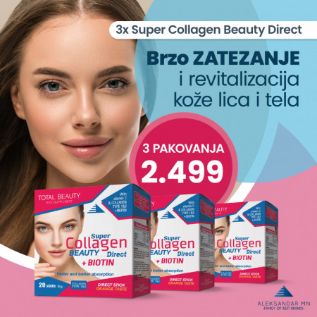 3x Super Collagen Beauty Direct 20 kesica