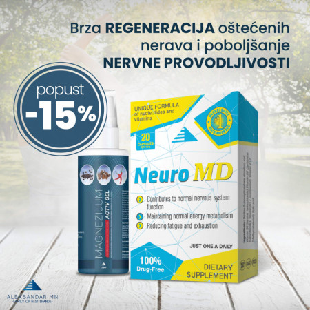 Neuro MD neuroprotektor + Magnezijum Activ gel 150ml