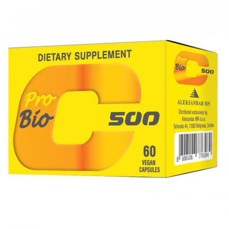 Pro Bio C-500 60 kapsula+POKLON VITAMIN D3