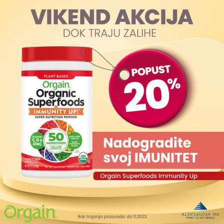Orgain superfoods medena jabuka kratak rok do 11.2023. 20% OFF