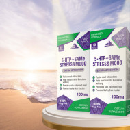 5 HTP + SAMe STRESS & MOOD serotonin capsules, 15 capsules
