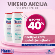 Pharmaline gel za tuširanje 250 ml x 2 KRATAK ROK DO 31.09.2023. 40% OFF