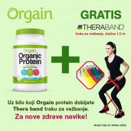 Orgain organski biljni proteini u prahu + poklon Thera Band traka