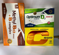 PAKET VITAMINA ZA IMUNITET VITAMINI B12+D3+C