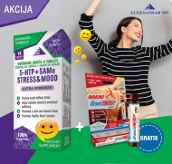 5 HTP + SAMe STRESS & MOOD serotonin tablete + Grand energy shot GRATIS