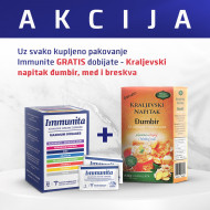 Immunita - 20 kesica + Immuno kraljevski napitak, đumbir napitak (med i breskva)