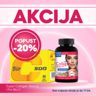 Super Collagen Beauty tablete + Pro Bio C-500