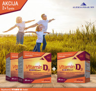 Vitamin D3 400 IU DIRECT, 2 + 1 Gratis