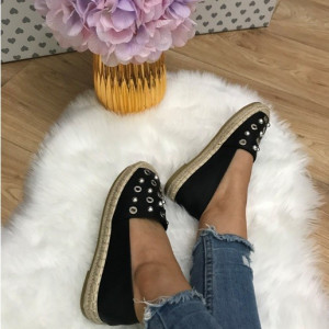 Espadrile dama negre