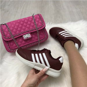 Pantofi dama sport rosii S1105