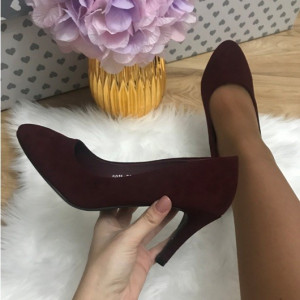 Pantofi dama rosii bordo