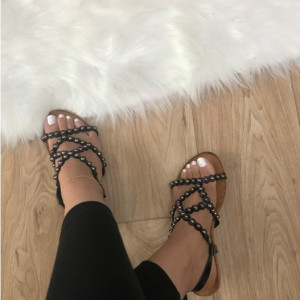 Sandale dama negre S772