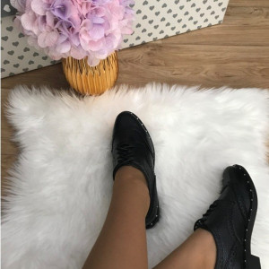 Pantofi dama negri oxford